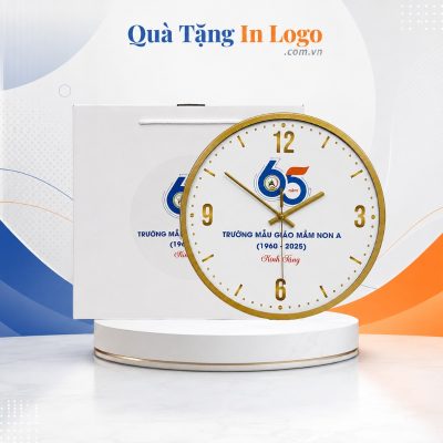Đồng Hồ Treo Tường Quà Tặng In Logo