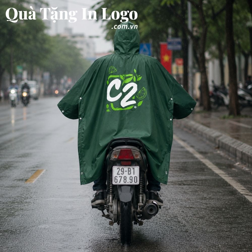 Áo mưa in logo quà tặng