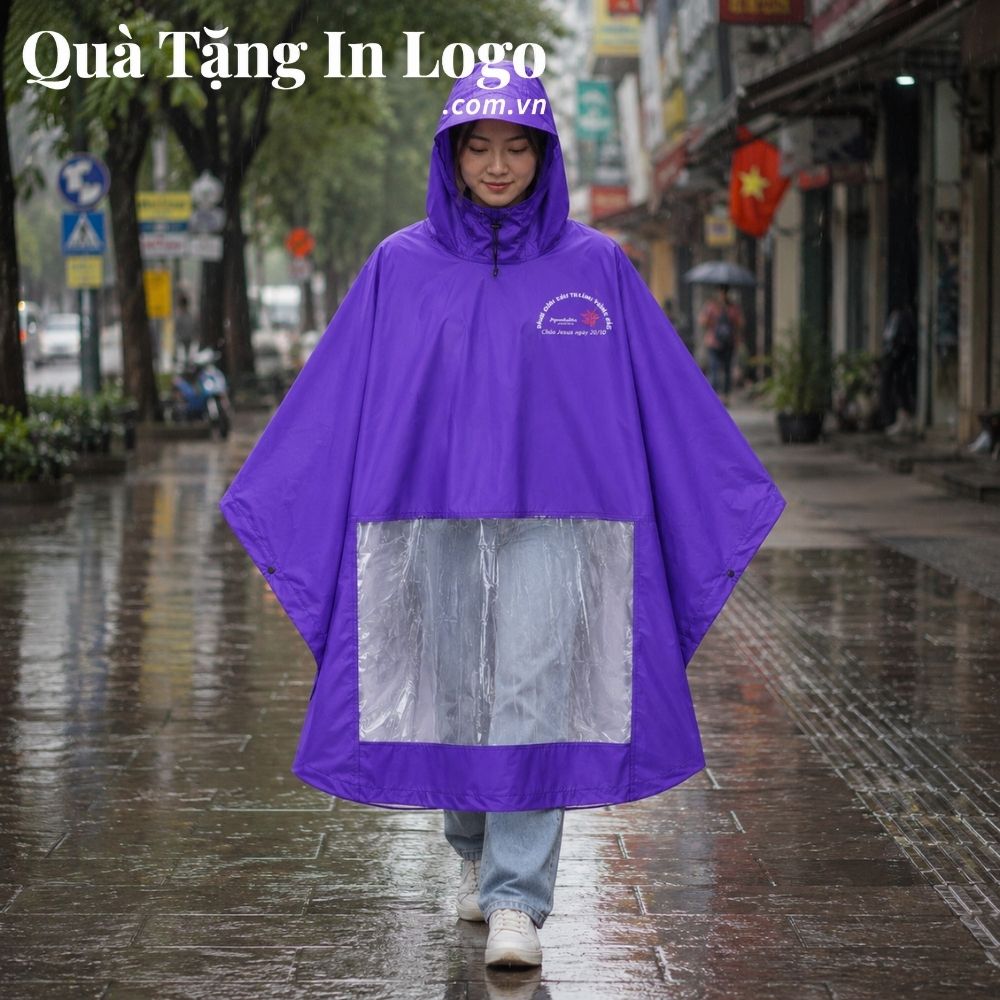 Áo mưa in logo quà tặng