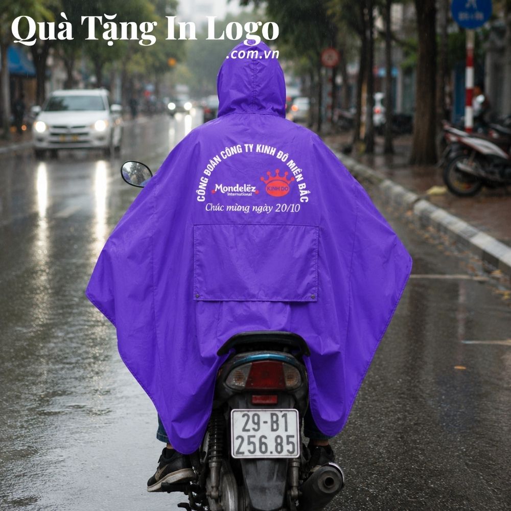 Áo mưa in logo quà tặng