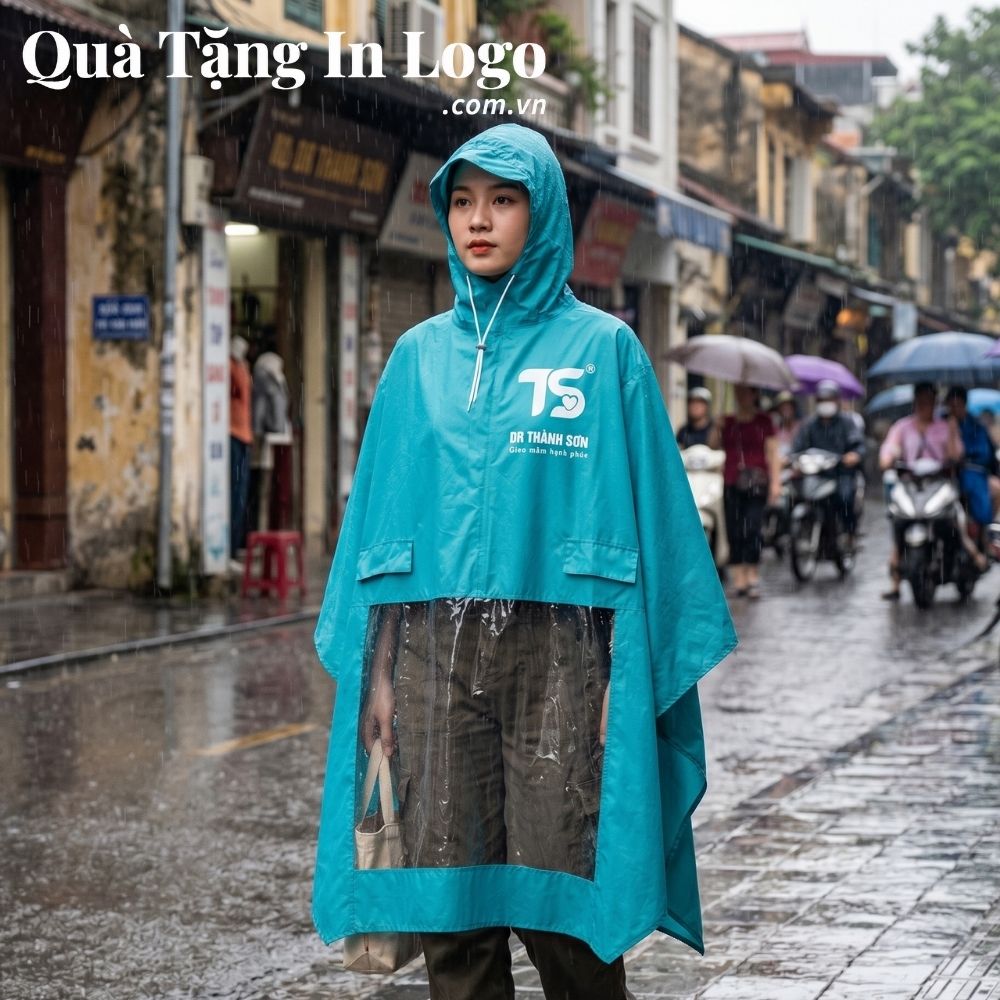 Áo mưa in logo quà tặng