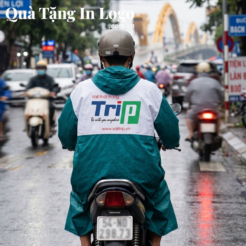 Áo mưa in logo quà tặng