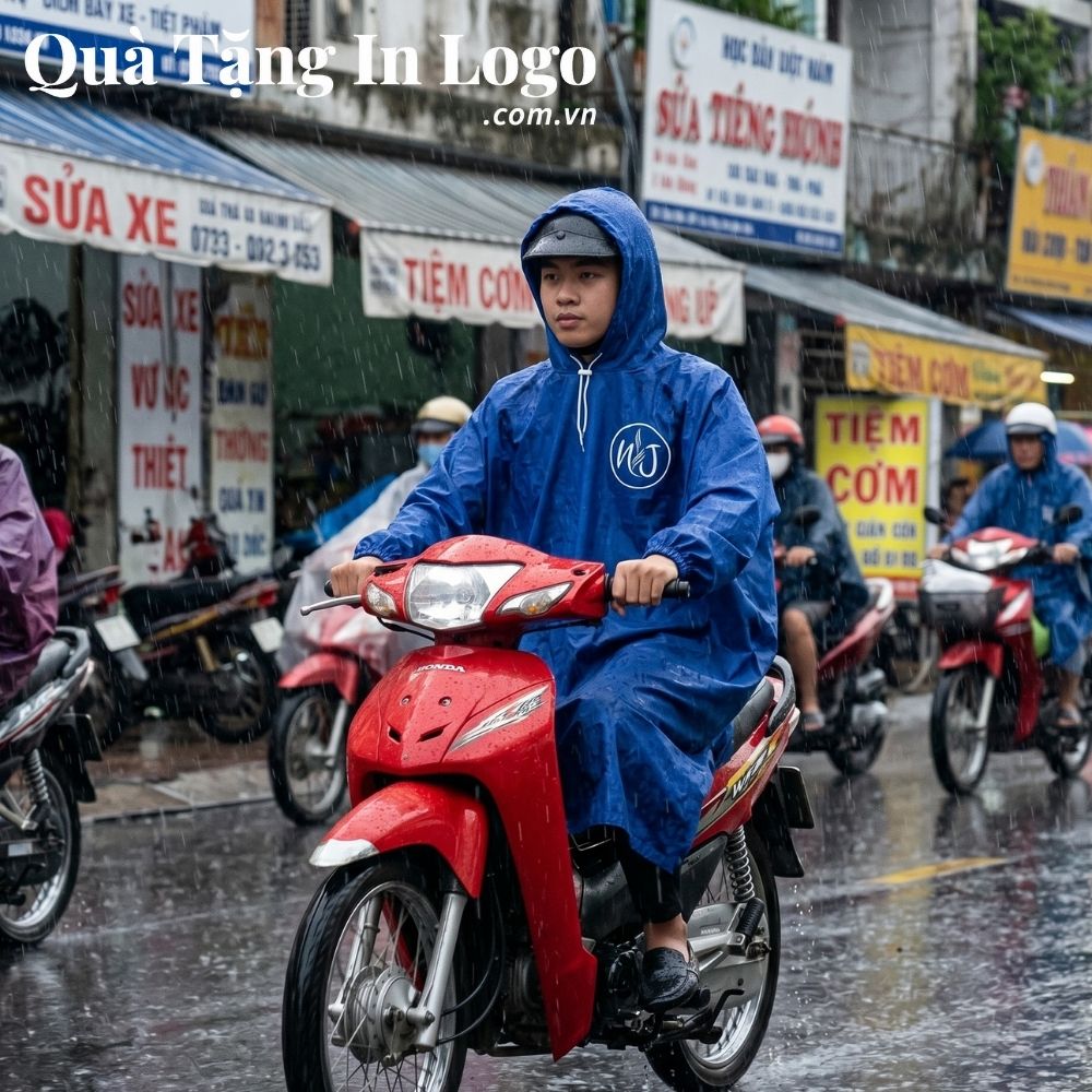 Áo mưa in logo quà tặng