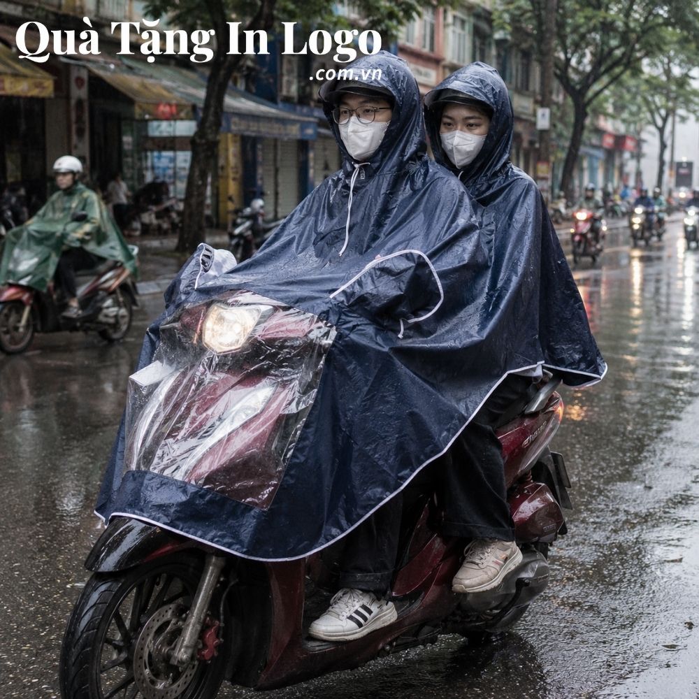 Áo mưa in logo quà tặng