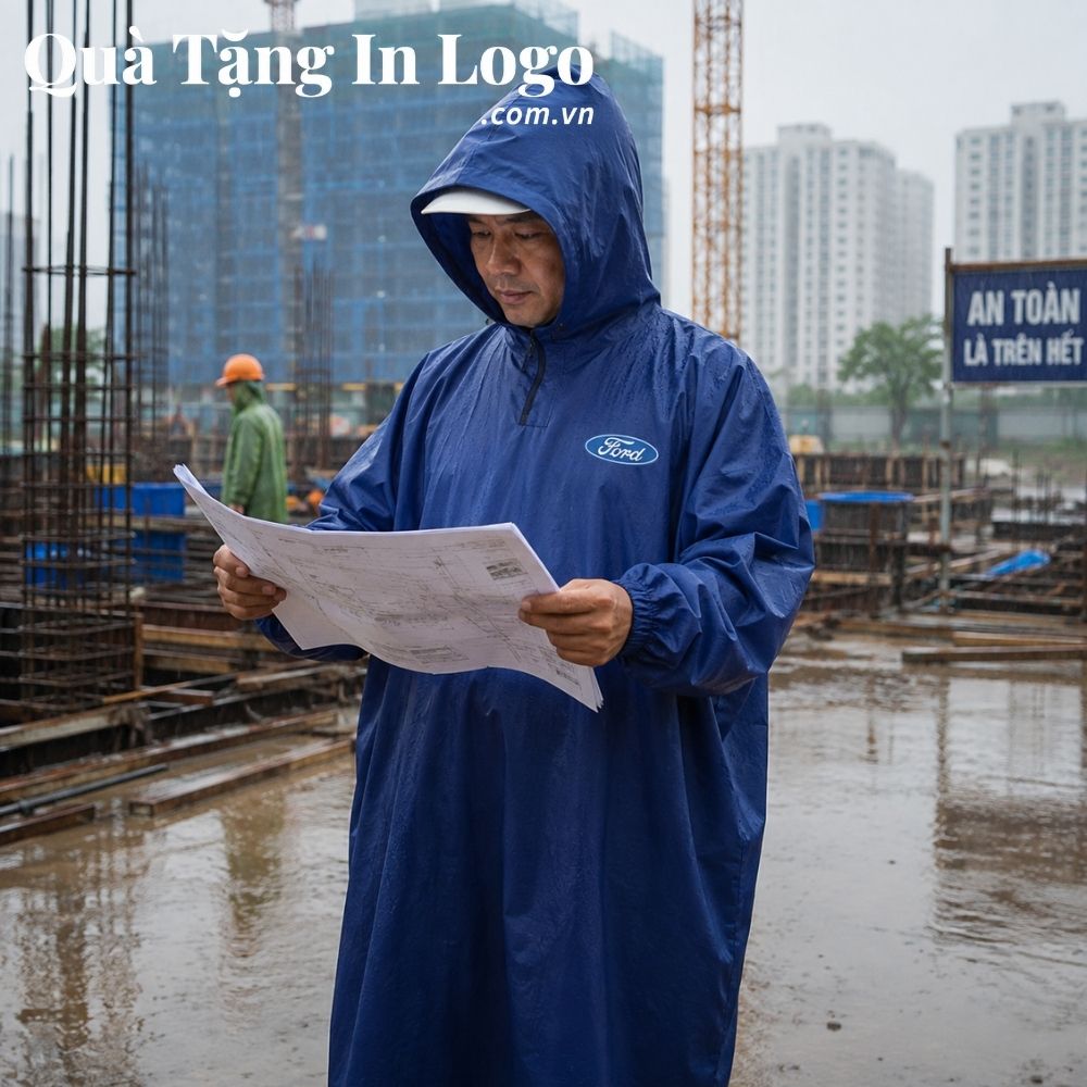 Áo mưa in logo quà tặng