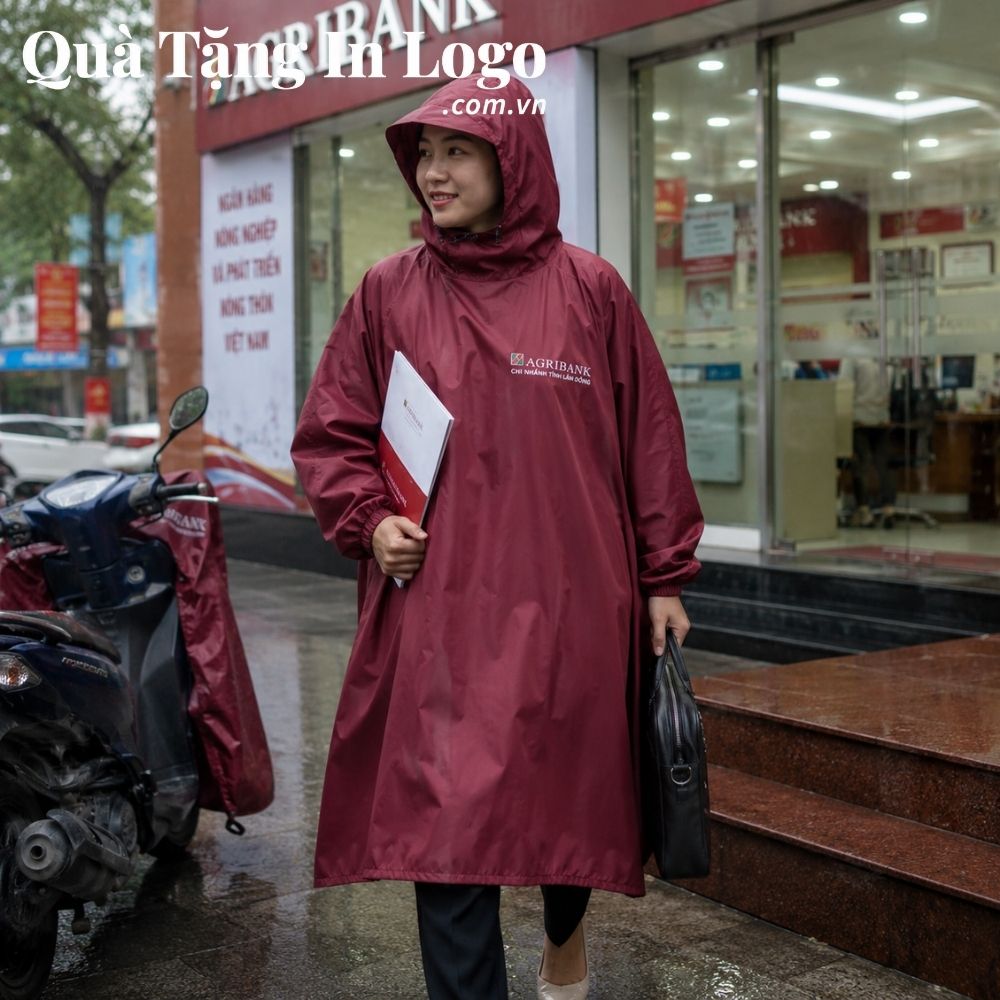 Áo mưa in logo quà tặng