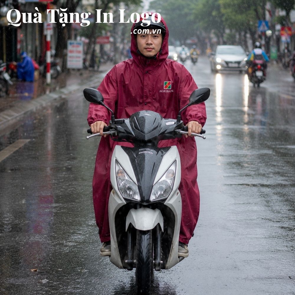 Áo mưa in logo quà tặng