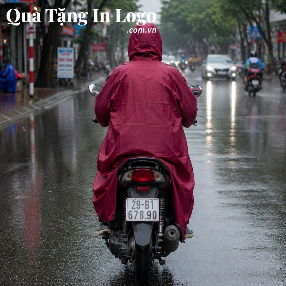 Áo mưa in logo quà tặng