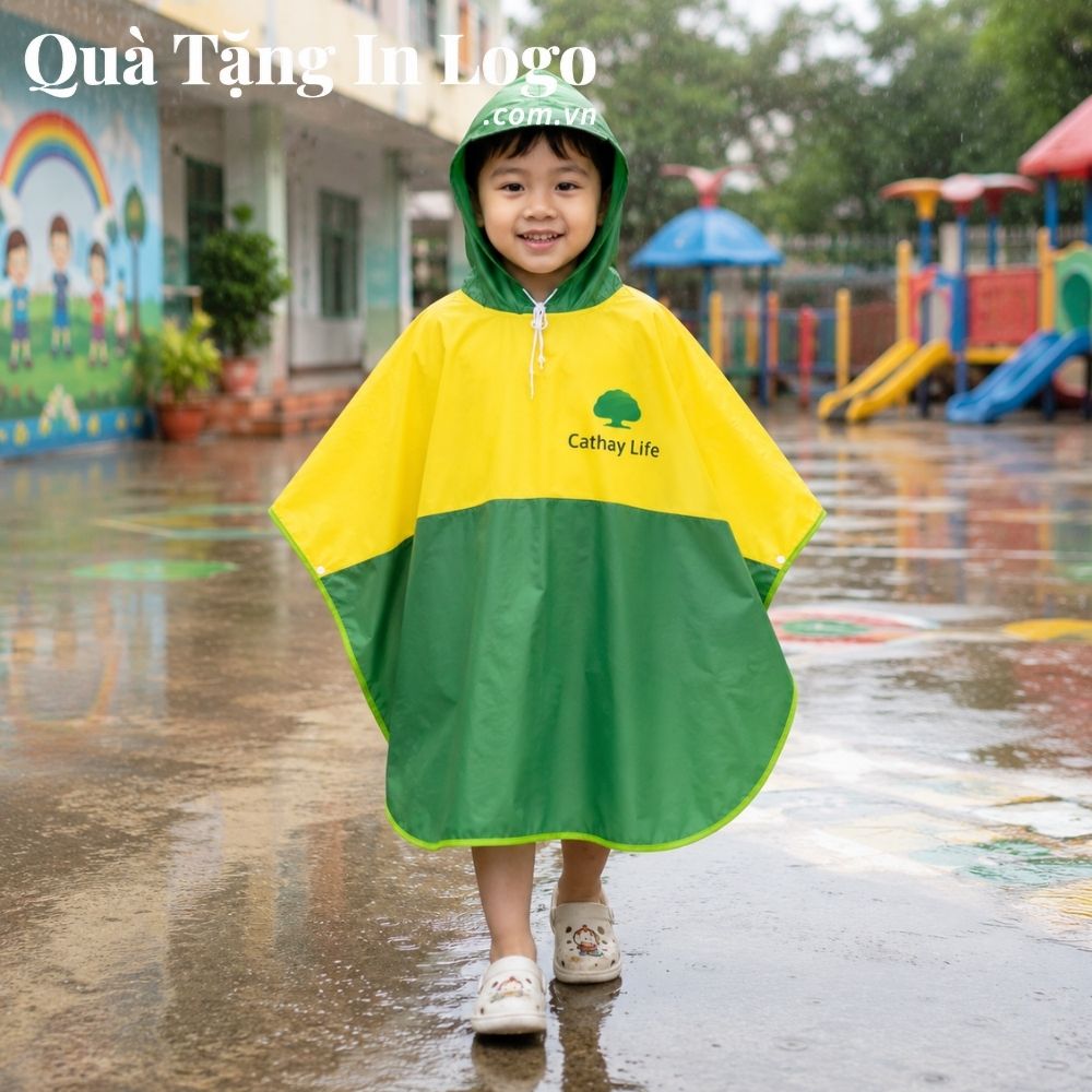 Áo mưa in logo quà tặng