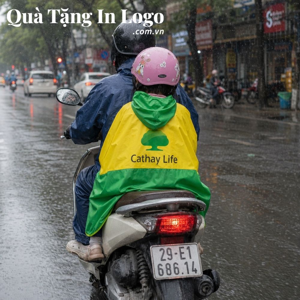 Áo mưa in logo quà tặng