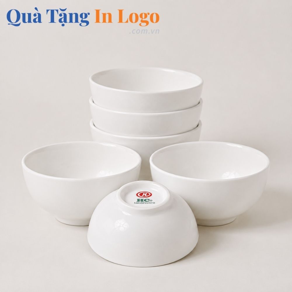Bộ bát đĩa quà tặng in logo