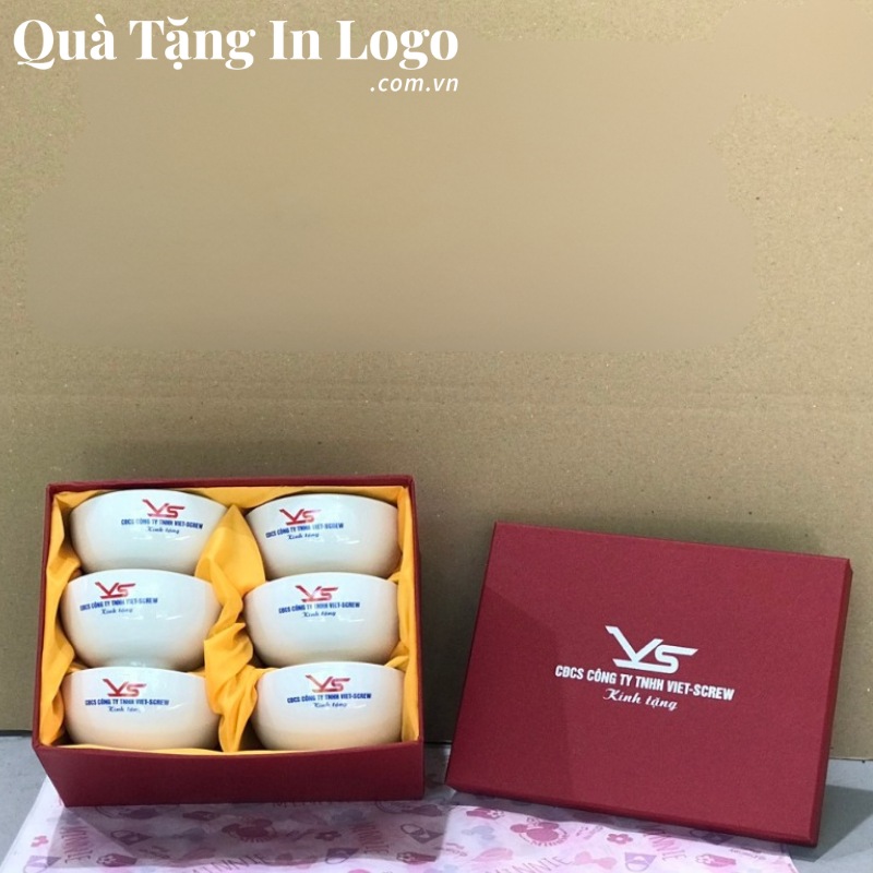 Bộ Bát Cơm (Chén Cơm) Quà Tặng In Logo - Ảnh 5