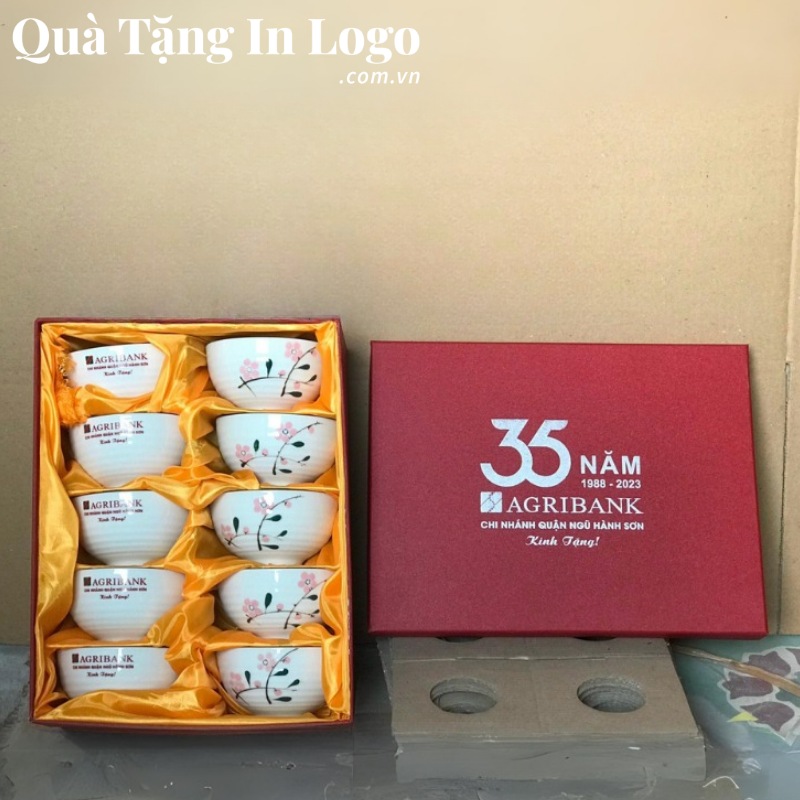 Bộ Bát Cơm (Chén Cơm) Quà Tặng In Logo - Ảnh 4