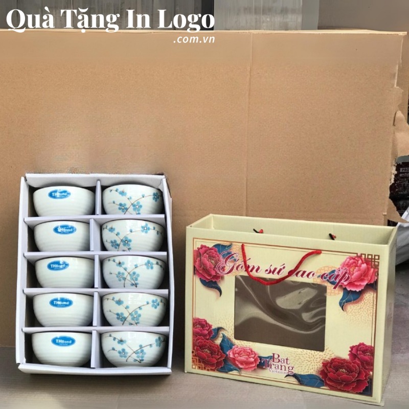 Bộ Bát Cơm (Chén Cơm) Quà Tặng In Logo - Ảnh 3