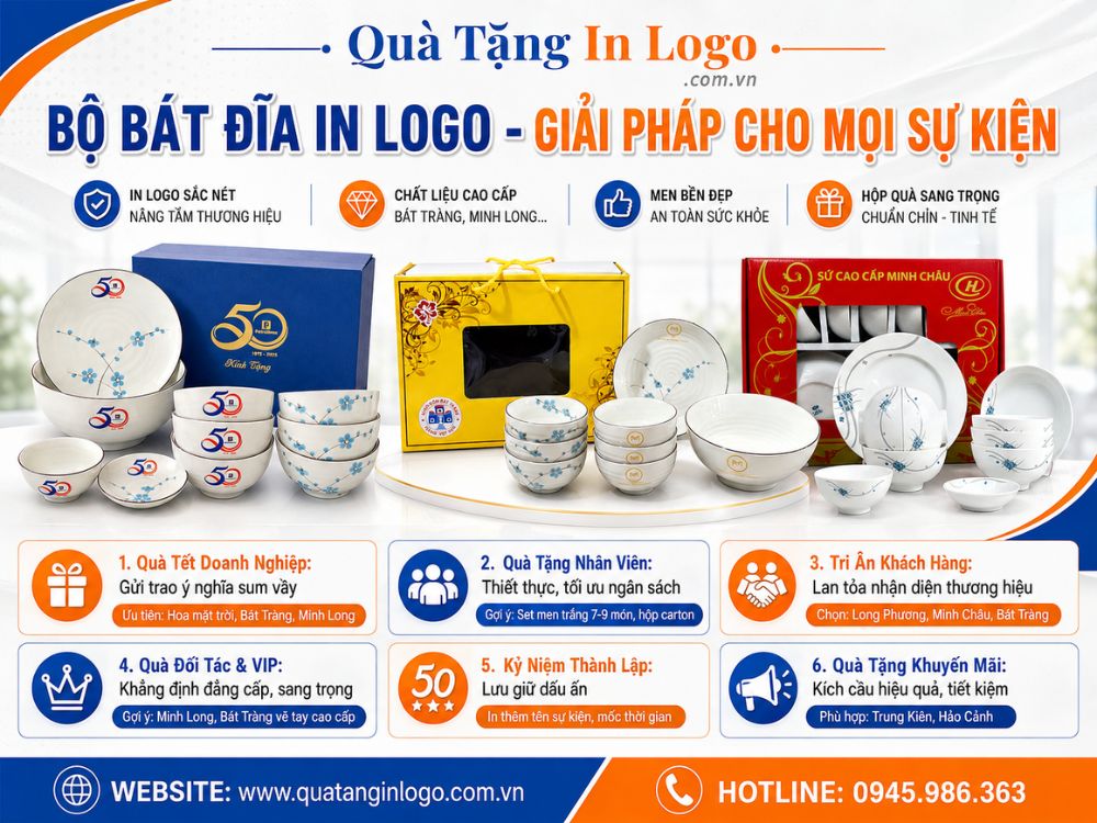 Giải pháp quà tặng bát đĩa cho mọi sự kiện
