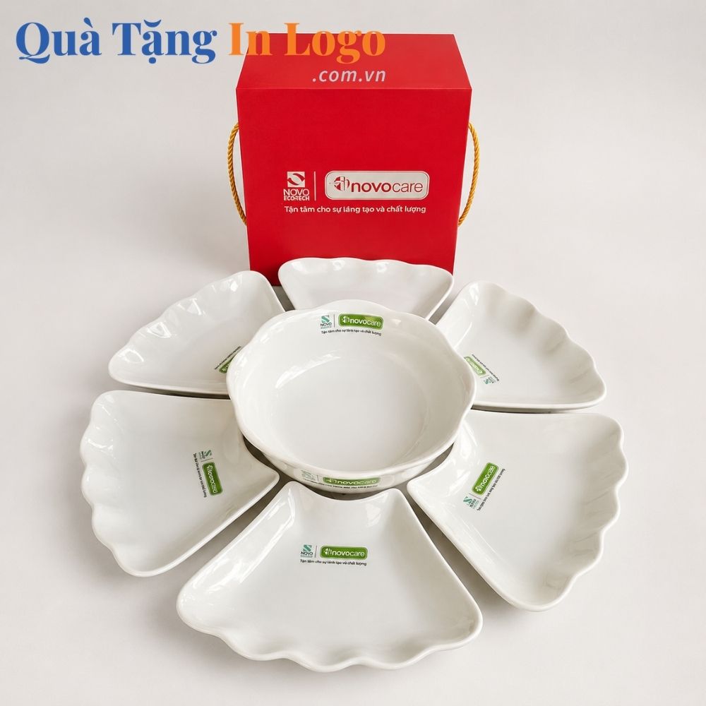 Bát đĩa quà tặng in logo