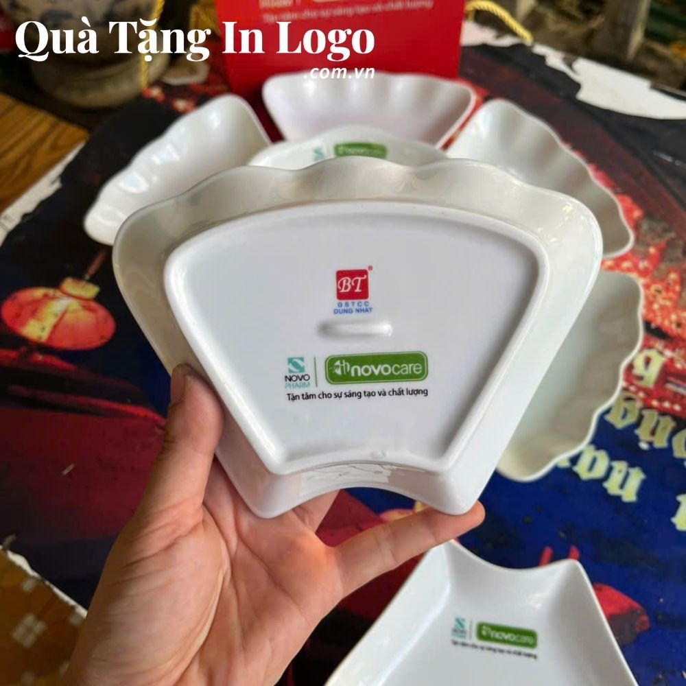 Bát đĩa quà tặng in logo