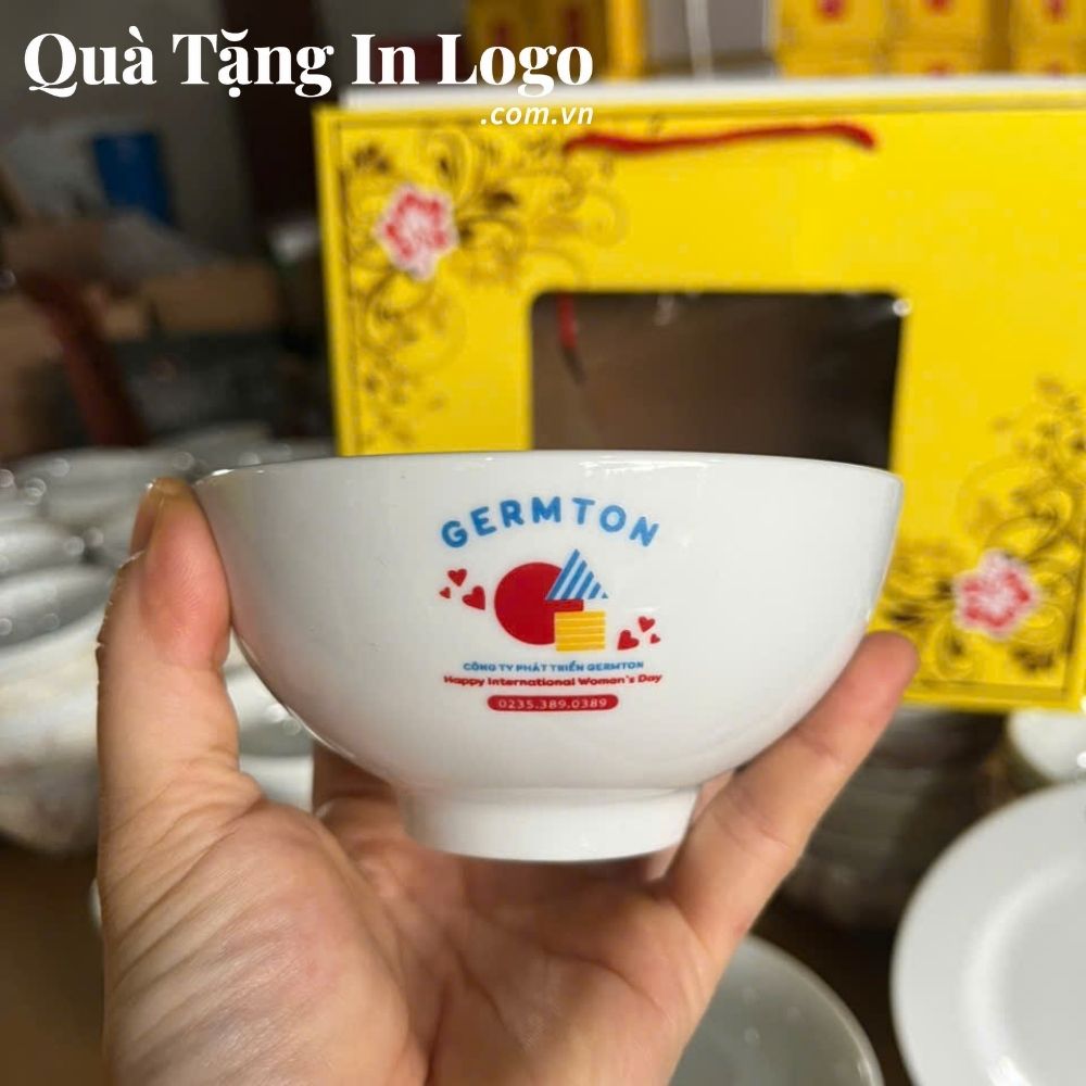 Bát đĩa quà tặng in logo