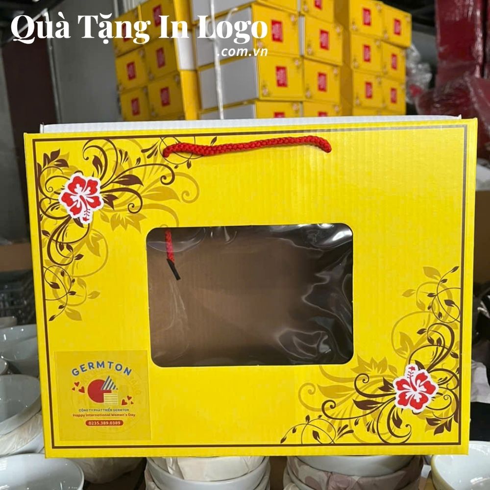 Bát đĩa quà tặng in logo