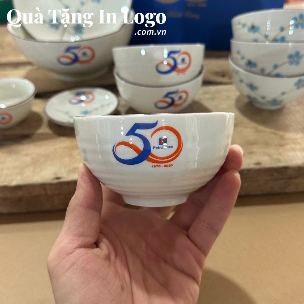 Bát đĩa quà tặng in logo