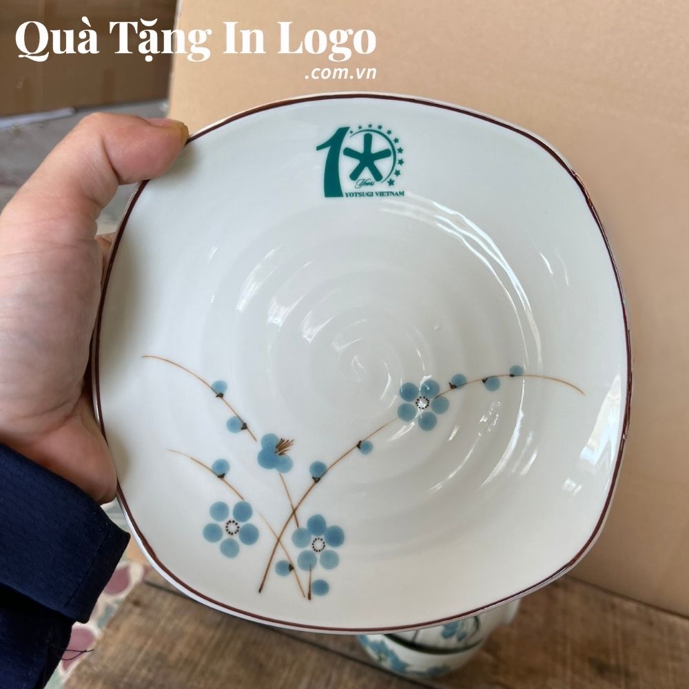 Bát đĩa quà tặng in logo