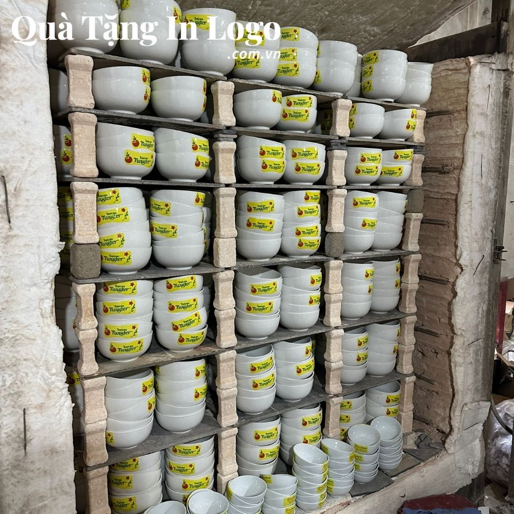 Bát đĩa quà tặng in logo