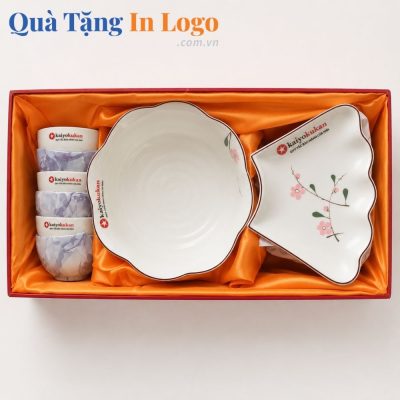 Bát đĩa quà tặng in logo