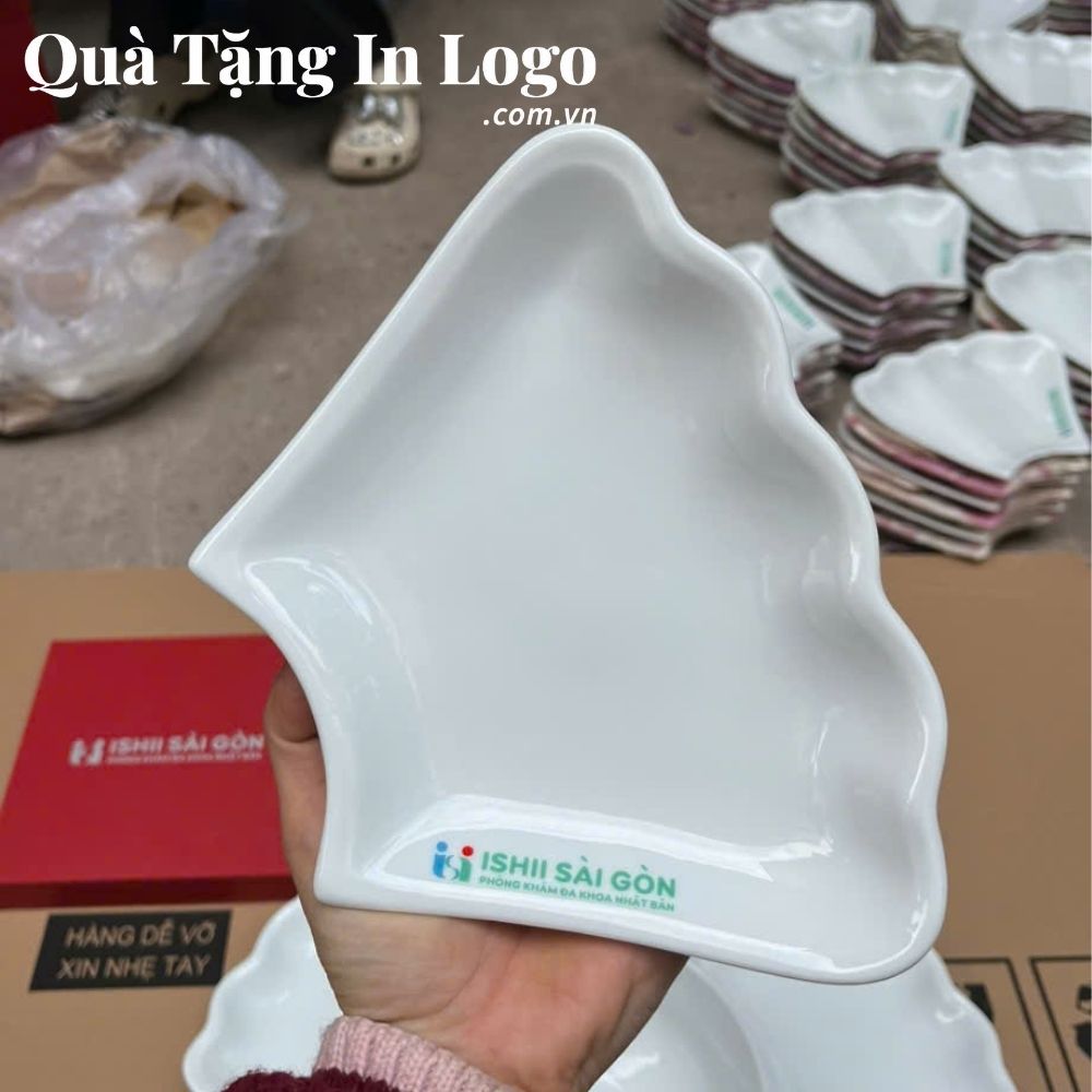Bộ bát đĩa quà tặng in logo