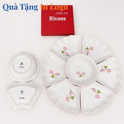 Bát đĩa quà tặng in logo