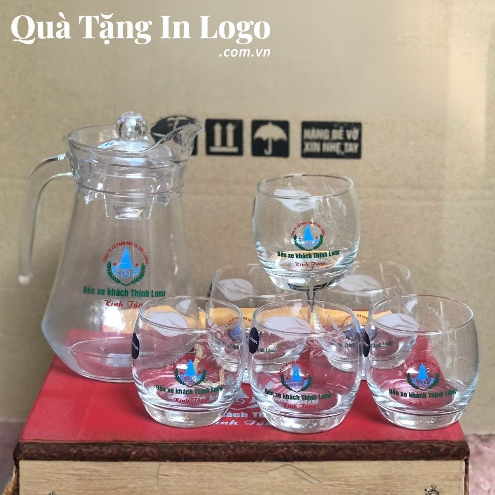 Bộ Bình Cốc Thủy Tinh Quà Tặng In Logo - Ảnh 13