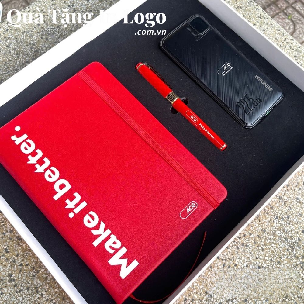 Bộ giftset quà tặng in logo