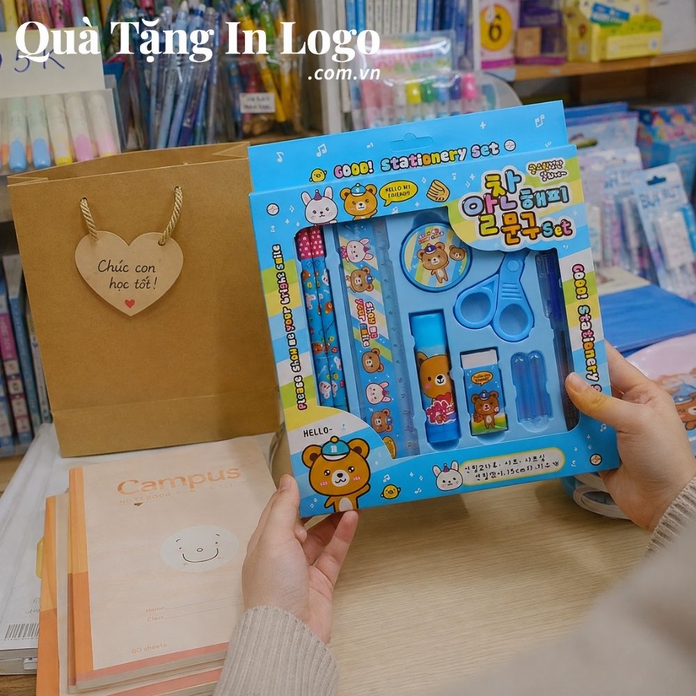 Bộ giftset quà tặng in logo