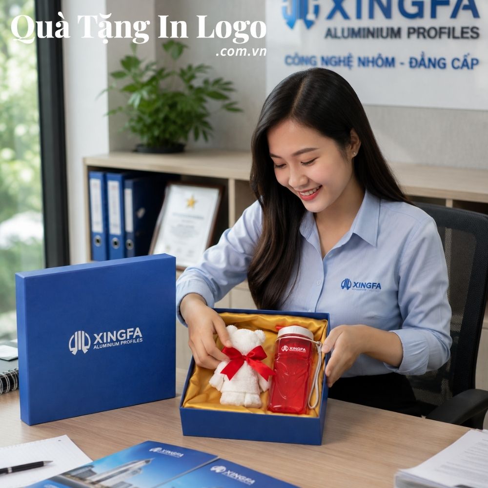 Bộ giftset quà tặng in logo