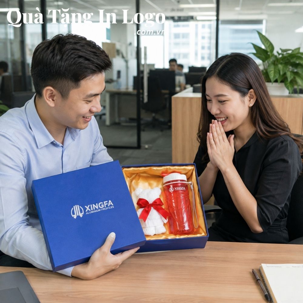Bộ giftset quà tặng in logo