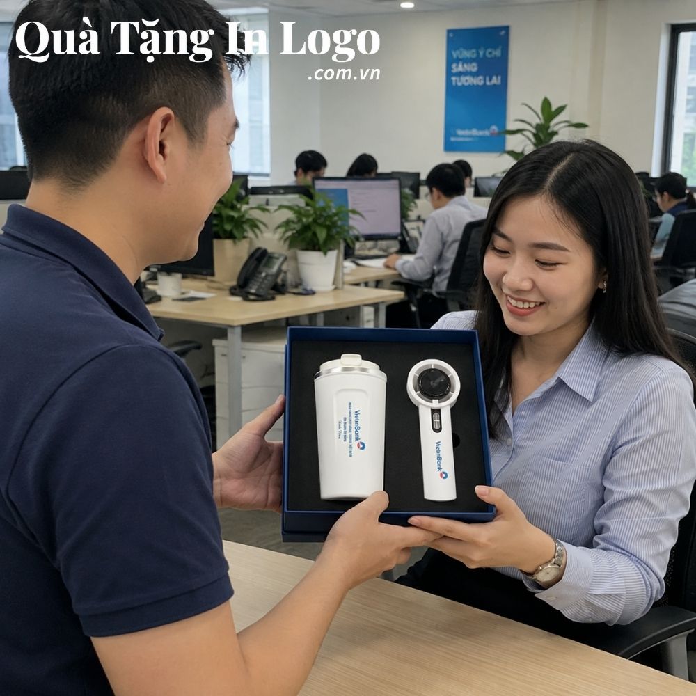 Bộ giftset quà tặng in logo
