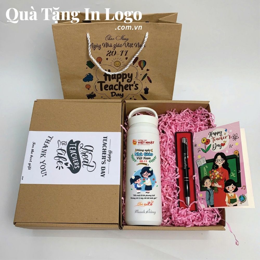 Bộ giftset quà tặng in logo