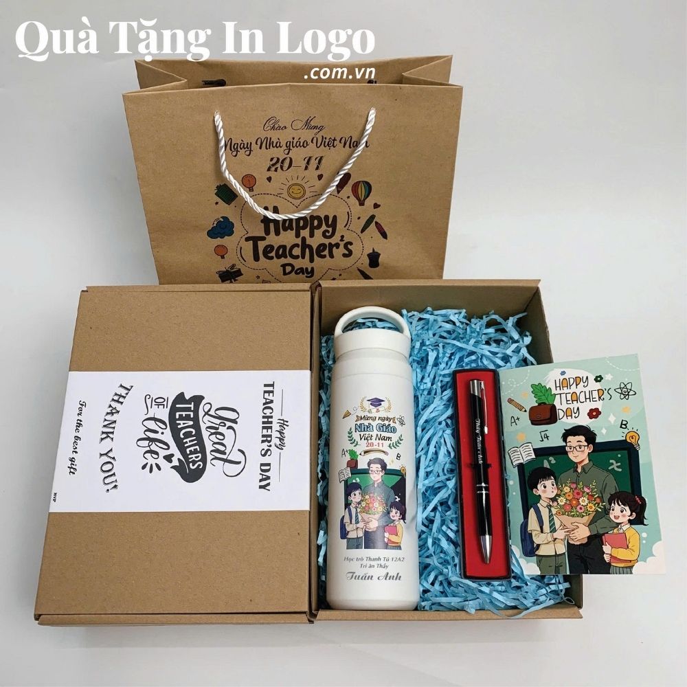 Bộ giftset quà tặng in logo