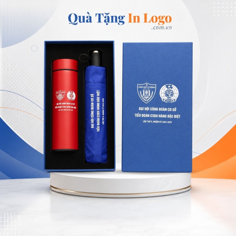Bộ giftset quà tặng in logo