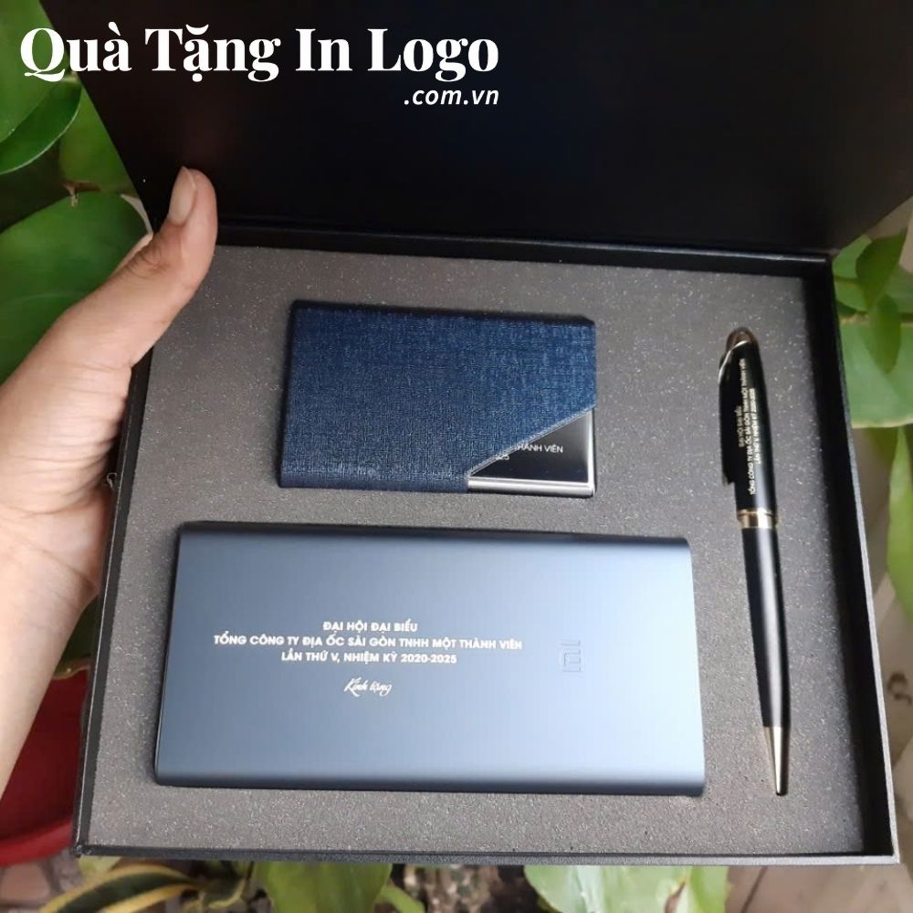 Bộ giftset quà tặng in logo