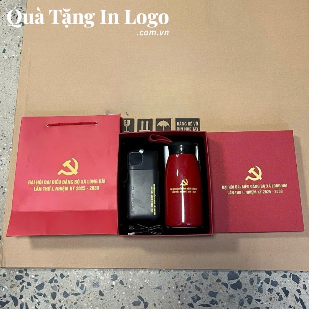 Bộ giftset quà tặng in logo