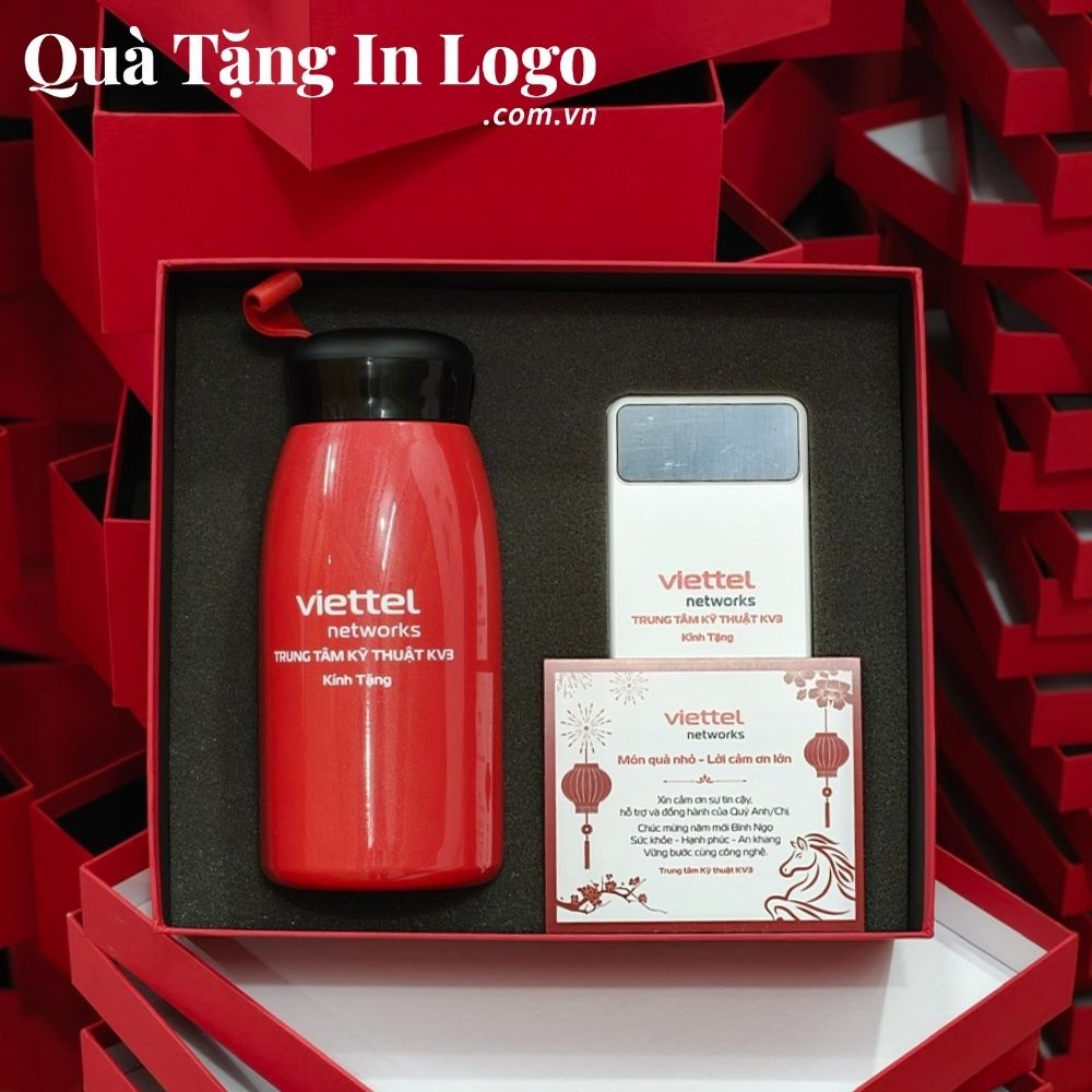Bộ giftset quà tặng in logo