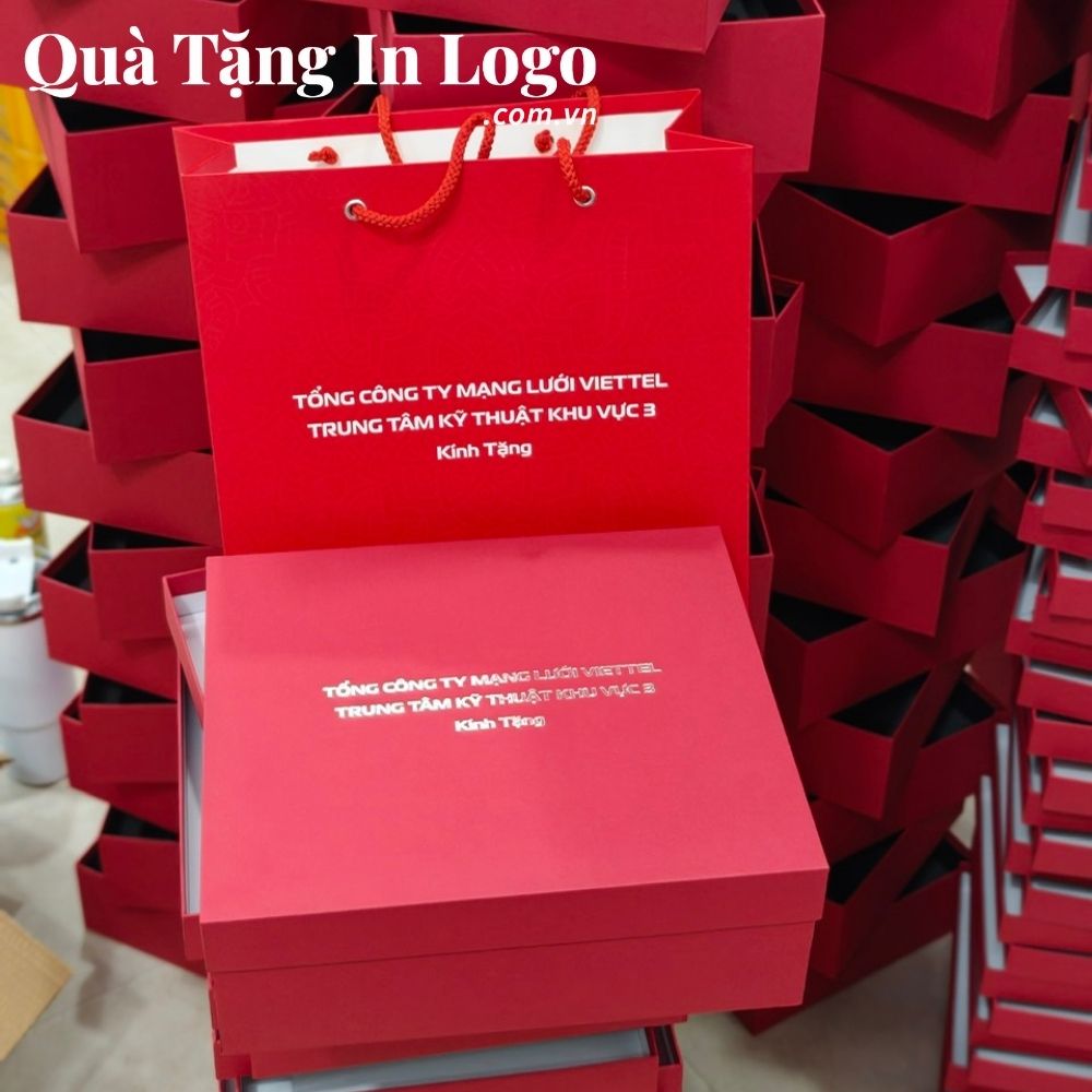 Bộ giftset quà tặng in logo