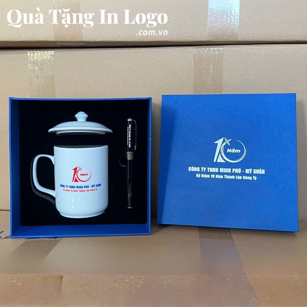 Bộ giftset quà tặng in logo