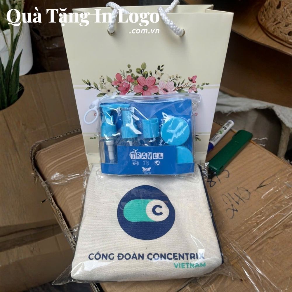 Bộ giftset quà tặng in logo