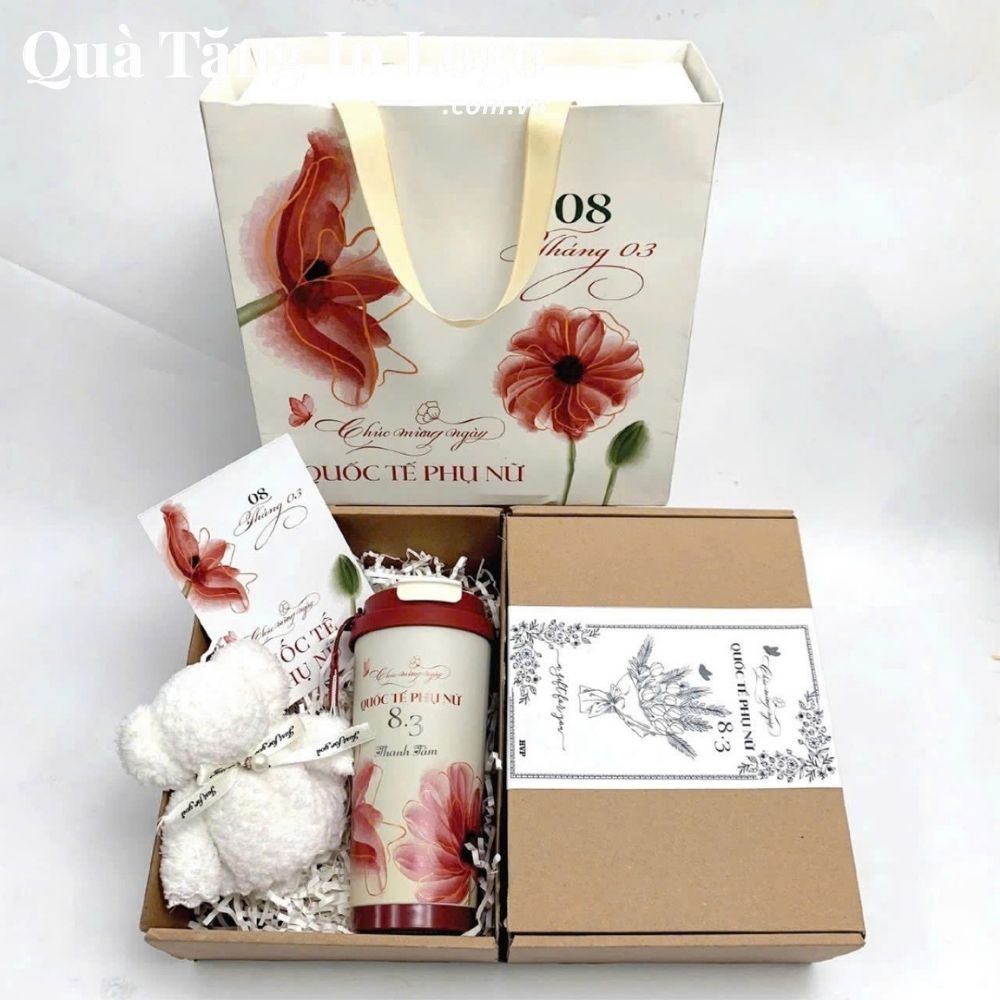 Bộ giftset quà tặng in logo