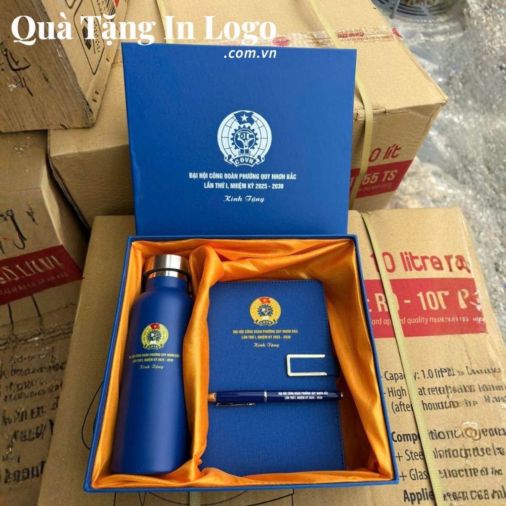 Bộ giftset quà tặng in logo