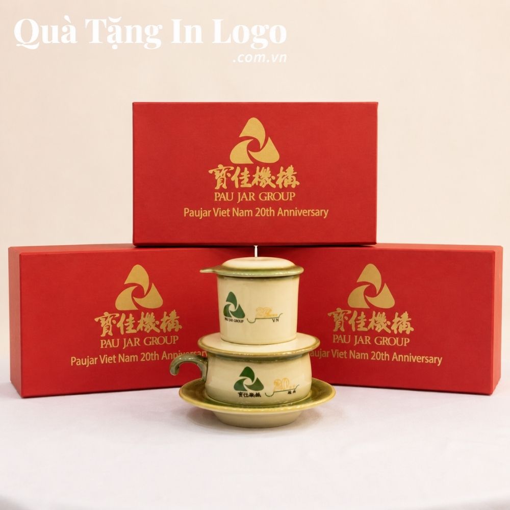 Bộ phin pha cà phê in logo