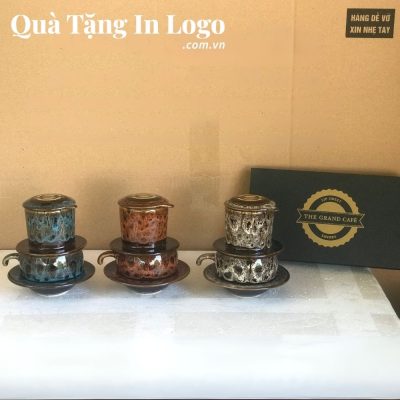 Phin pha cà phê in logo quà tặng
