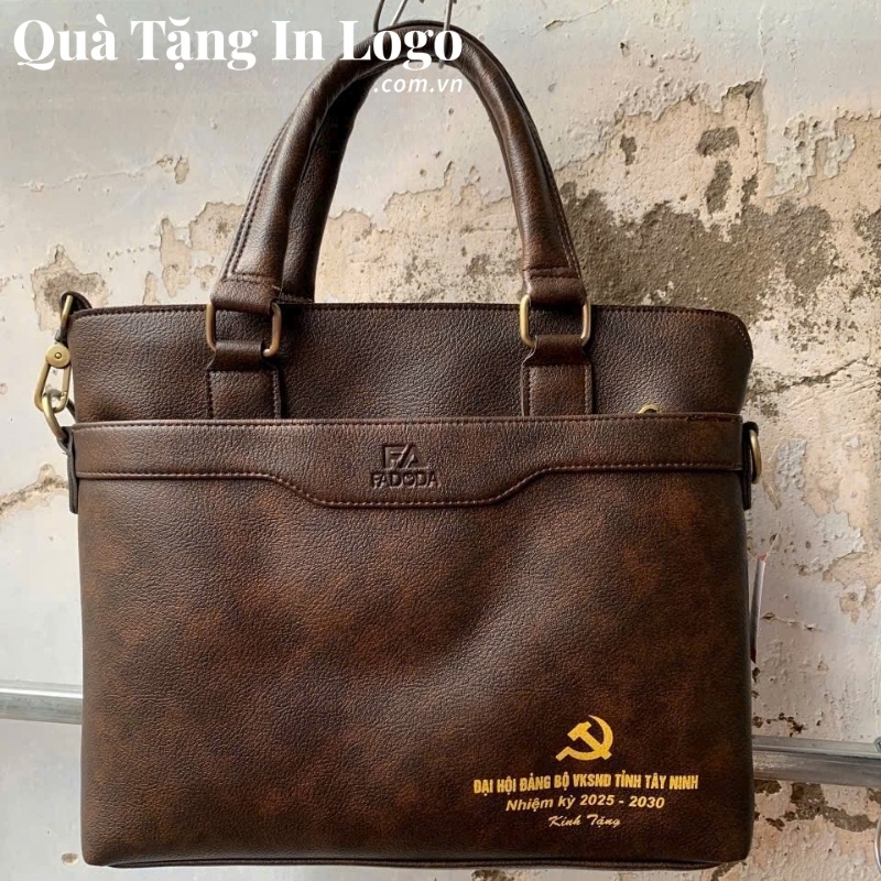Cặp Da Quà Tặng In Logo - Ảnh 10