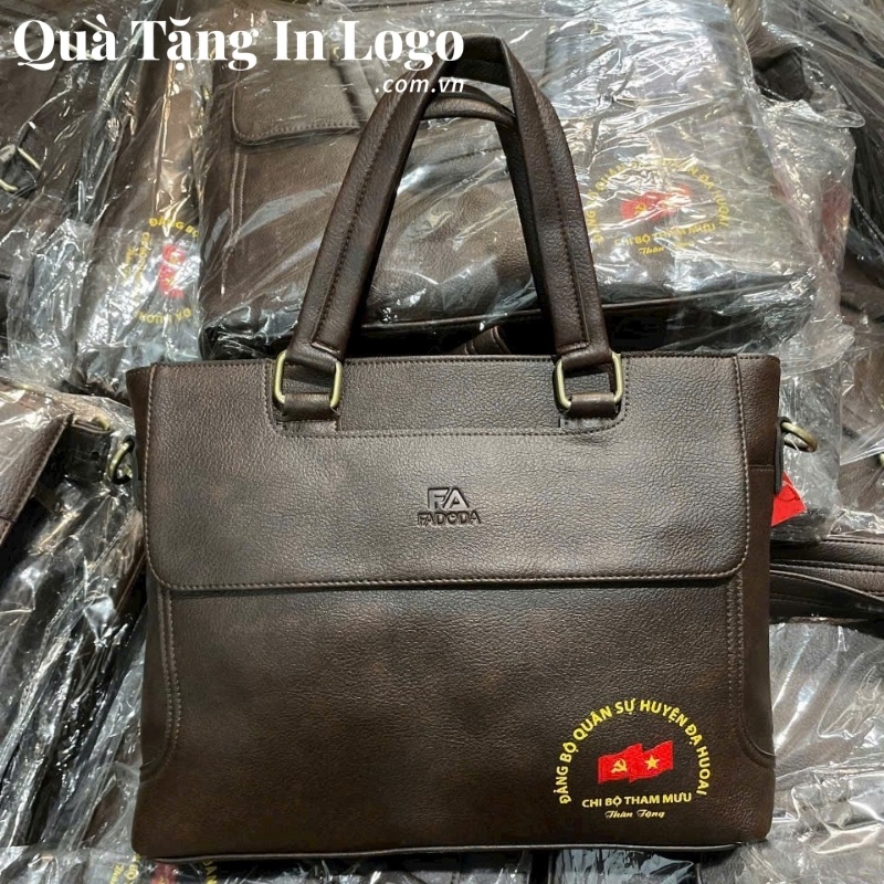 Cặp Da Quà Tặng In Logo - Ảnh 13